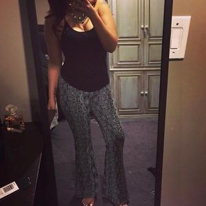 Shinestar boho tribal flare pants M